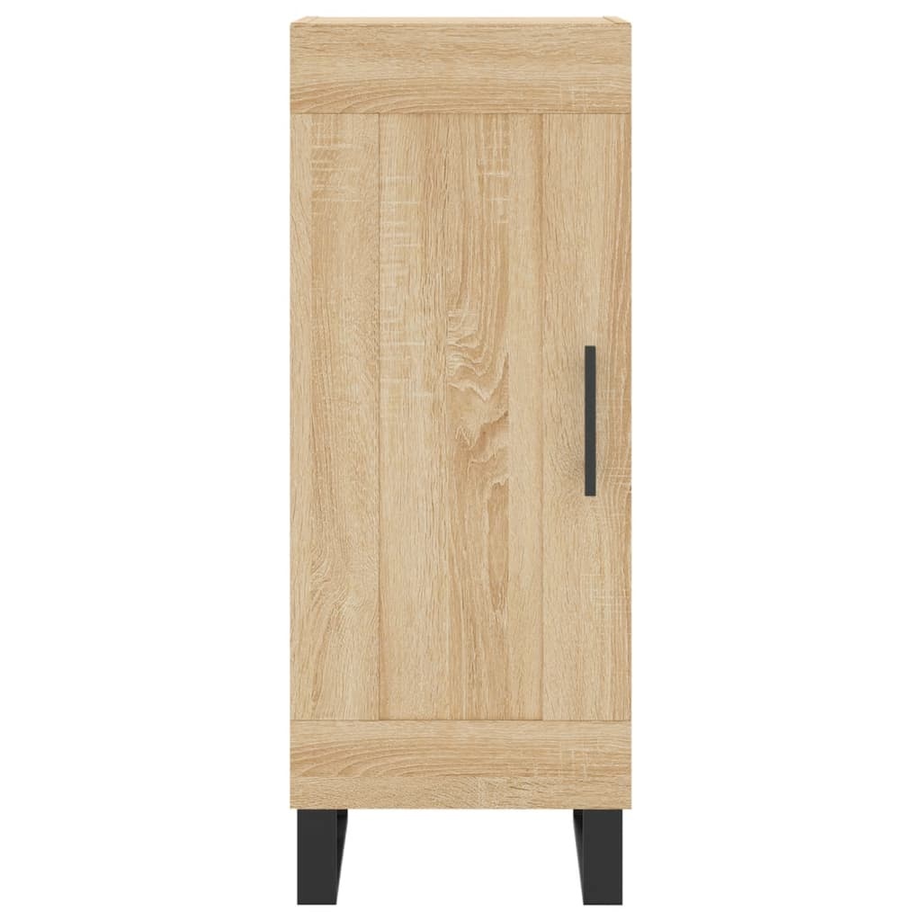 VidaXL Dressoir 34,5x34x90 cm bewerkt hout sonoma eiken