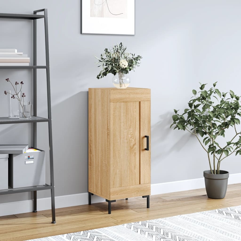 VidaXL Dressoir 34,5x34x90 cm bewerkt hout sonoma eiken