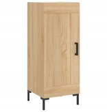 VidaXL Dressoir 34,5x34x90 cm bewerkt hout sonoma eiken
