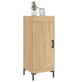 VidaXL Dressoir 34,5x34x90 cm bewerkt hout sonoma eiken