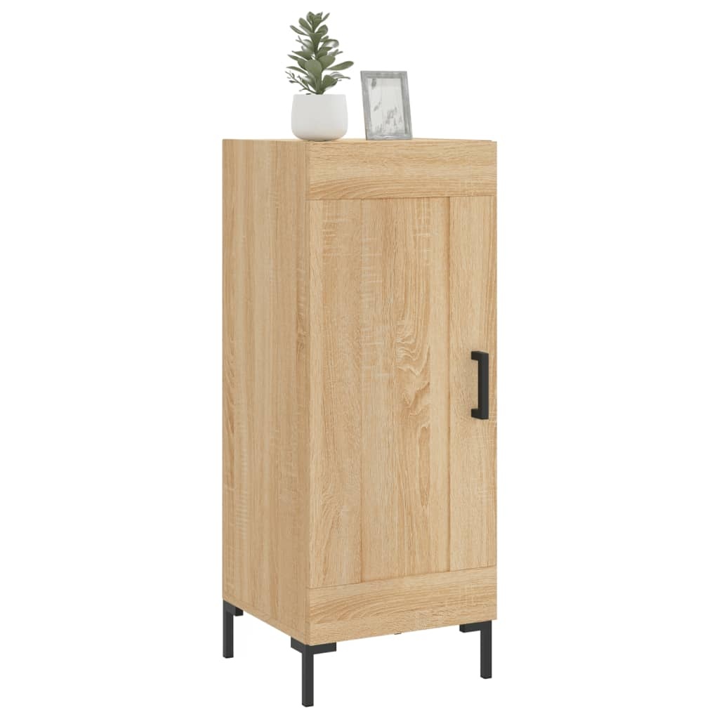 VidaXL Dressoir 34,5x34x90 cm bewerkt hout sonoma eiken