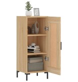 VidaXL Dressoir 34,5x34x90 cm bewerkt hout sonoma eiken