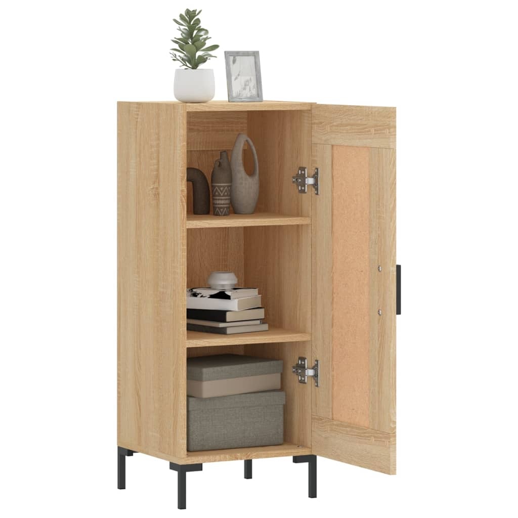 VidaXL Dressoir 34,5x34x90 cm bewerkt hout sonoma eiken