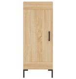 VidaXL Dressoir 34,5x34x90 cm bewerkt hout sonoma eiken