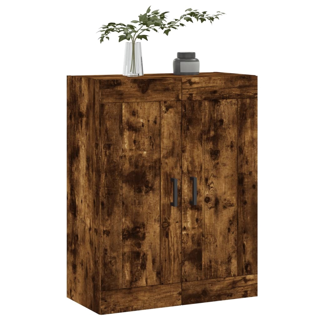 VidaXL Wandkast 69,5x34x90 cm bewerkt hout gerookt eikenkleurig