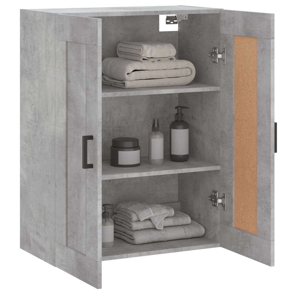 VidaXL Wandkast 69,5x34x90 cm bewerkt hout betongrijs