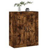 VidaXL Wandkast 69,5x34x90 cm bewerkt hout gerookt eikenkleurig