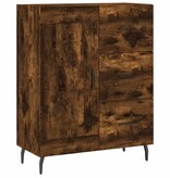 VidaXL Dressoir 69,5x34x90 cm bewerkt hout gerookt eikenkleurig
