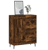 VidaXL Dressoir 69,5x34x90 cm bewerkt hout gerookt eikenkleurig