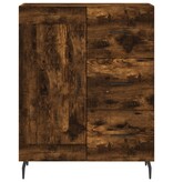 VidaXL Dressoir 69,5x34x90 cm bewerkt hout gerookt eikenkleurig