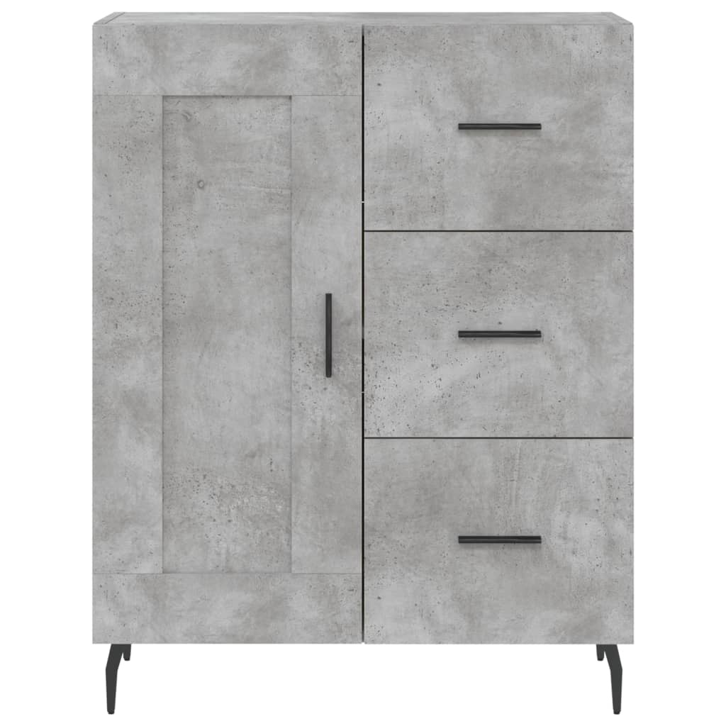 VidaXL Dressoir 69,5x34x90 cm bewerkt hout betongrijs