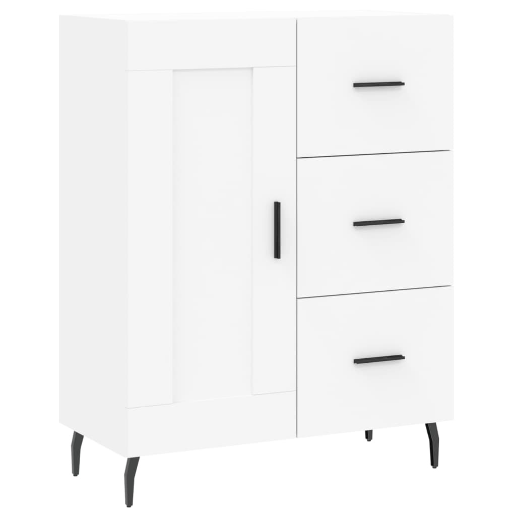 VidaXL Dressoir 69,5x34x90 cm bewerkt hout wit