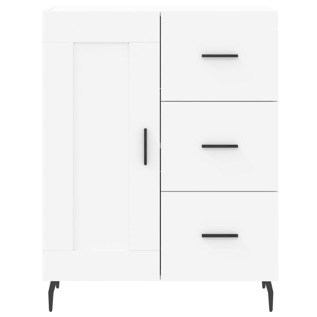 VidaXL Dressoir 69,5x34x90 cm bewerkt hout wit