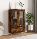 VidaXL Hoge kast 69,5x31x115 cm bewerkt hout gerookt eikenkleurig