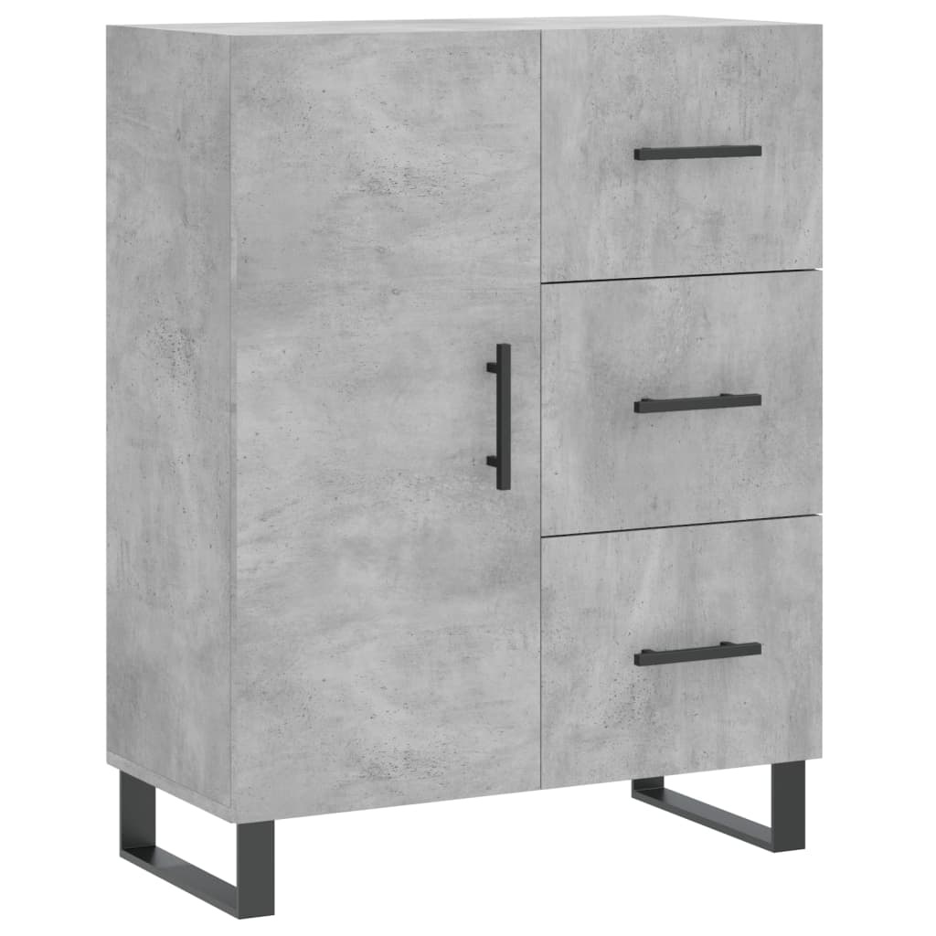 VidaXL Dressoir 69,5x34x90 cm bewerkt hout betongrijs