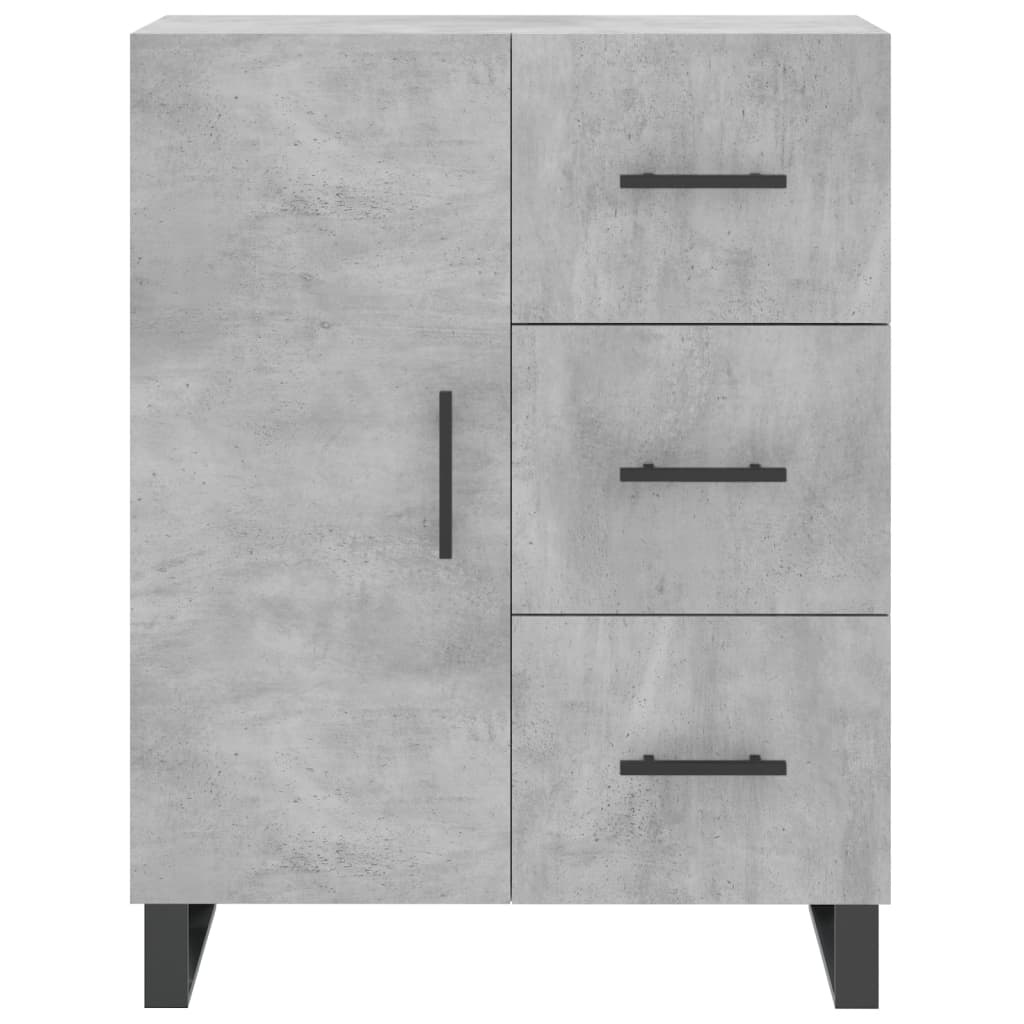 VidaXL Dressoir 69,5x34x90 cm bewerkt hout betongrijs
