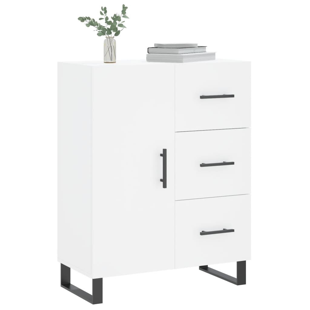 VidaXL Dressoir 69,5x34x90 cm bewerkt hout wit