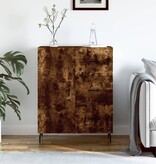 VidaXL Dressoir 69,5x34x90 cm bewerkt hout gerookt eikenkleurig