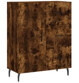 VidaXL Dressoir 69,5x34x90 cm bewerkt hout gerookt eikenkleurig