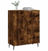 VidaXL Dressoir 69,5x34x90 cm bewerkt hout gerookt eikenkleurig