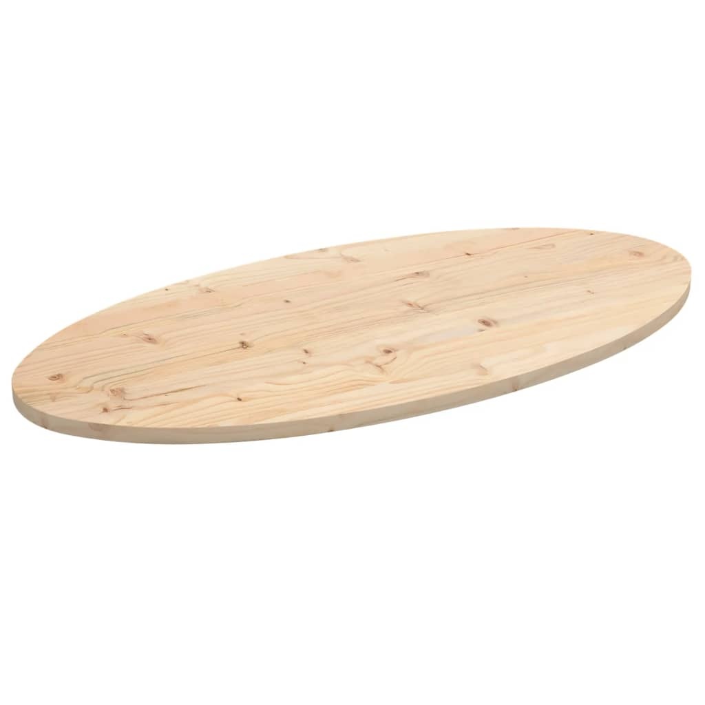 VidaXL Tafelblad ovaal 110x55x2,5 cm massief grenenhout