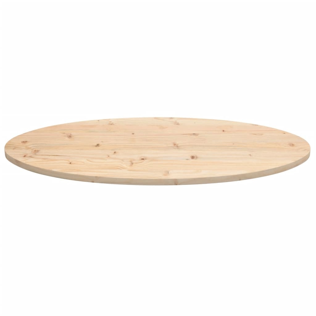 VidaXL Tafelblad ovaal 110x55x2,5 cm massief grenenhout