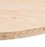 VidaXL Tafelblad ovaal 110x55x2,5 cm massief grenenhout