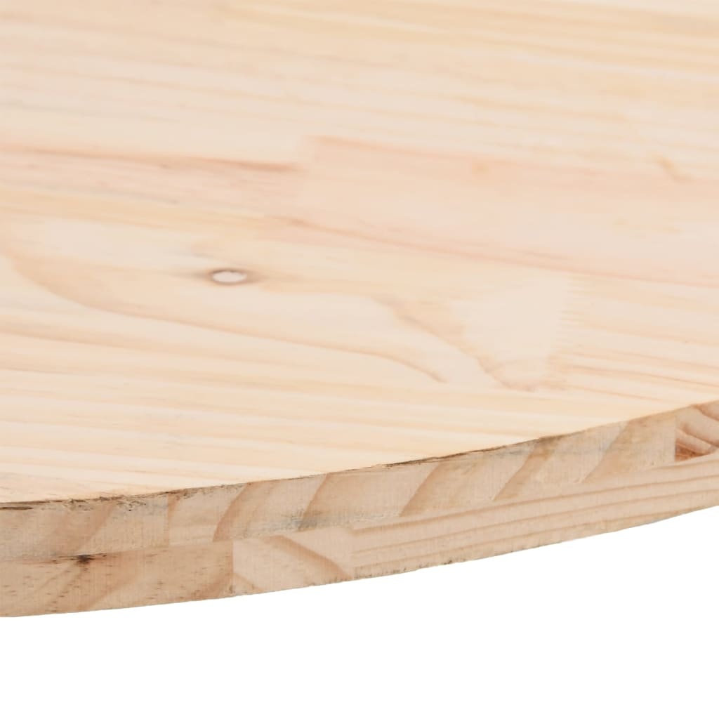 VidaXL Tafelblad ovaal 110x55x2,5 cm massief grenenhout
