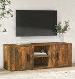 VidaXL Tv-meubel 100x31,5x35 cm bewerkt hout gerookt eikenkleurig