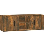 VidaXL Tv-meubel 100x31,5x35 cm bewerkt hout gerookt eikenkleurig