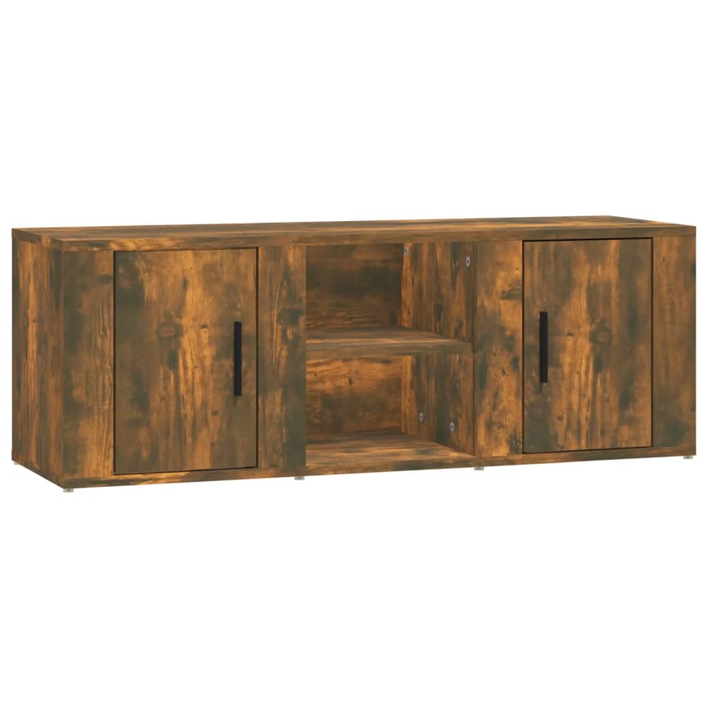 VidaXL Tv-meubel 100x31,5x35 cm bewerkt hout gerookt eikenkleurig