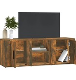 VidaXL Tv-meubel 100x31,5x35 cm bewerkt hout gerookt eikenkleurig