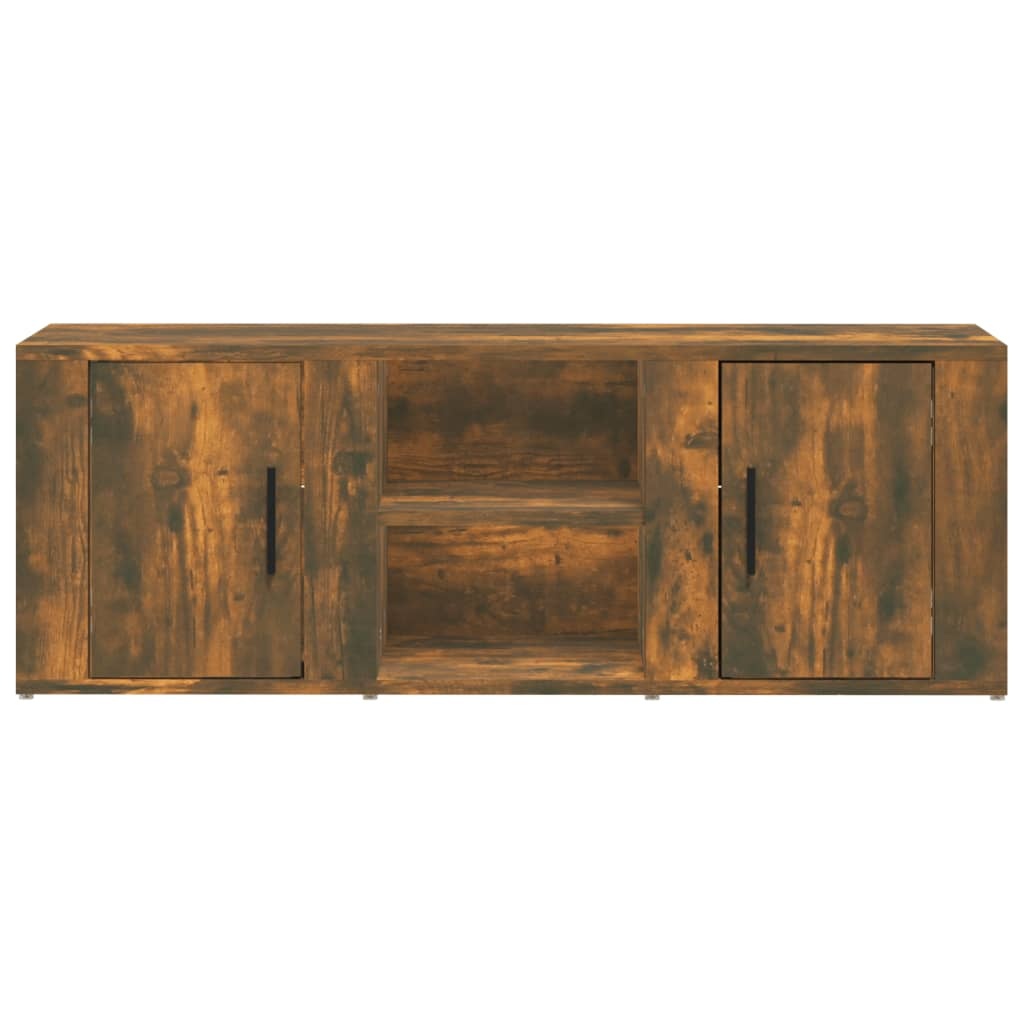 VidaXL Tv-meubel 100x31,5x35 cm bewerkt hout gerookt eikenkleurig