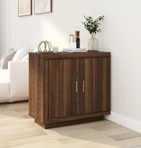 VidaXL Dressoir 80x40x75 cm bewerkt hout bruin eikenkleur