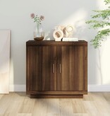 VidaXL Dressoir 80x40x75 cm bewerkt hout bruin eikenkleur