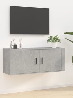 VidaXL Tv-wandmeubel 100x34,5x40 cm betongrijs