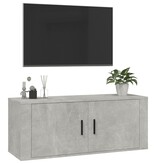 VidaXL Tv-wandmeubel 100x34,5x40 cm betongrijs