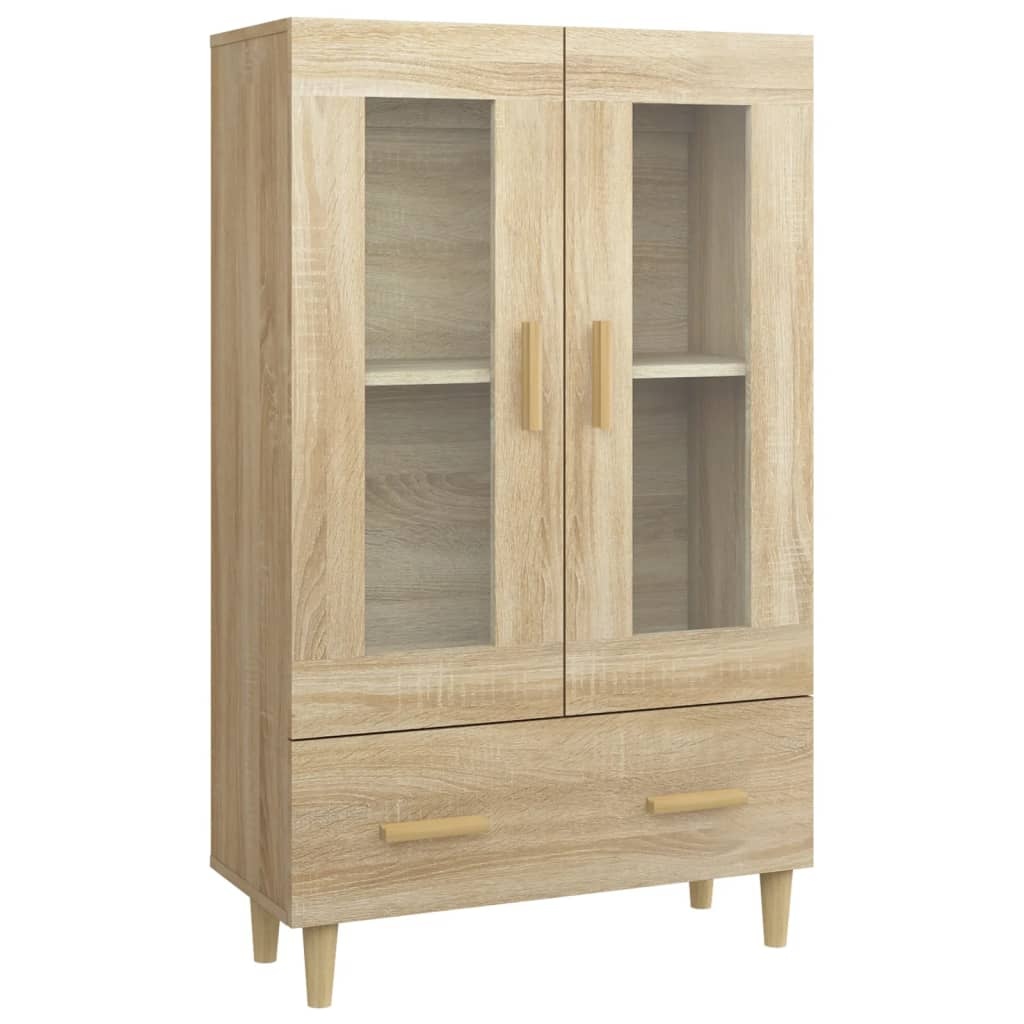 VidaXL Hoge kast 70x31x115 cm bewerkt hout sonoma eikenkleurig