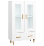VidaXL Hoge kast 70x31x115 cm bewerkt hout wit