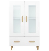 VidaXL Hoge kast 70x31x115 cm bewerkt hout wit