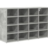 VidaXL Schoenenkast met plank Betongrijs 103x30x51 cm Bewerkt hout