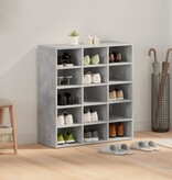 VidaXL Schoenenkast met plank Betongrijs 103x30x51 cm Bewerkt hout