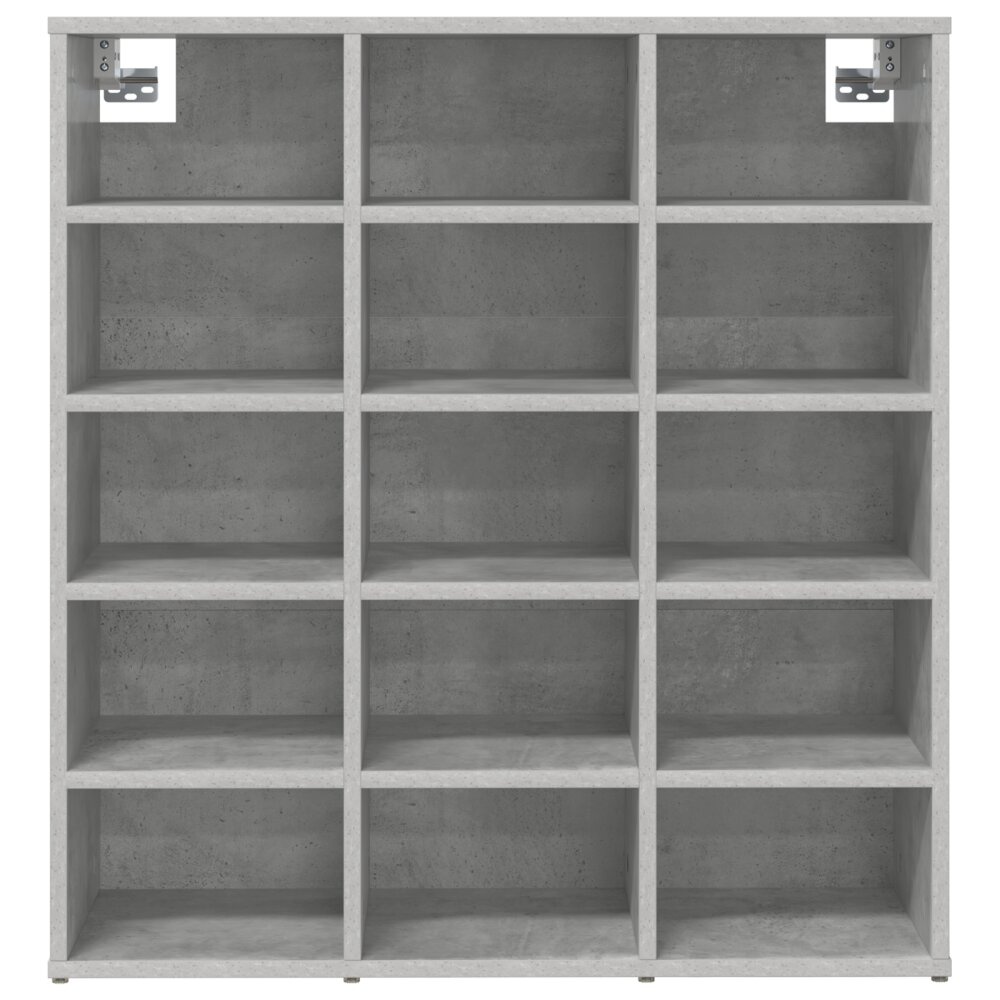 VidaXL Schoenenkast met plank Betongrijs 103x30x51 cm Bewerkt hout