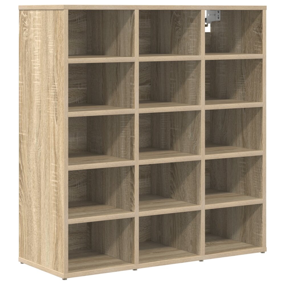 VidaXL Schoenenkast met plank Sonoma eiken 103x30x51 cm Bewerkt hout