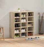 VidaXL Schoenenkast met plank Sonoma eiken 103x30x51 cm Bewerkt hout
