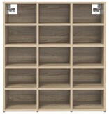VidaXL Schoenenkast met plank Sonoma eiken 103x30x51 cm Bewerkt hout
