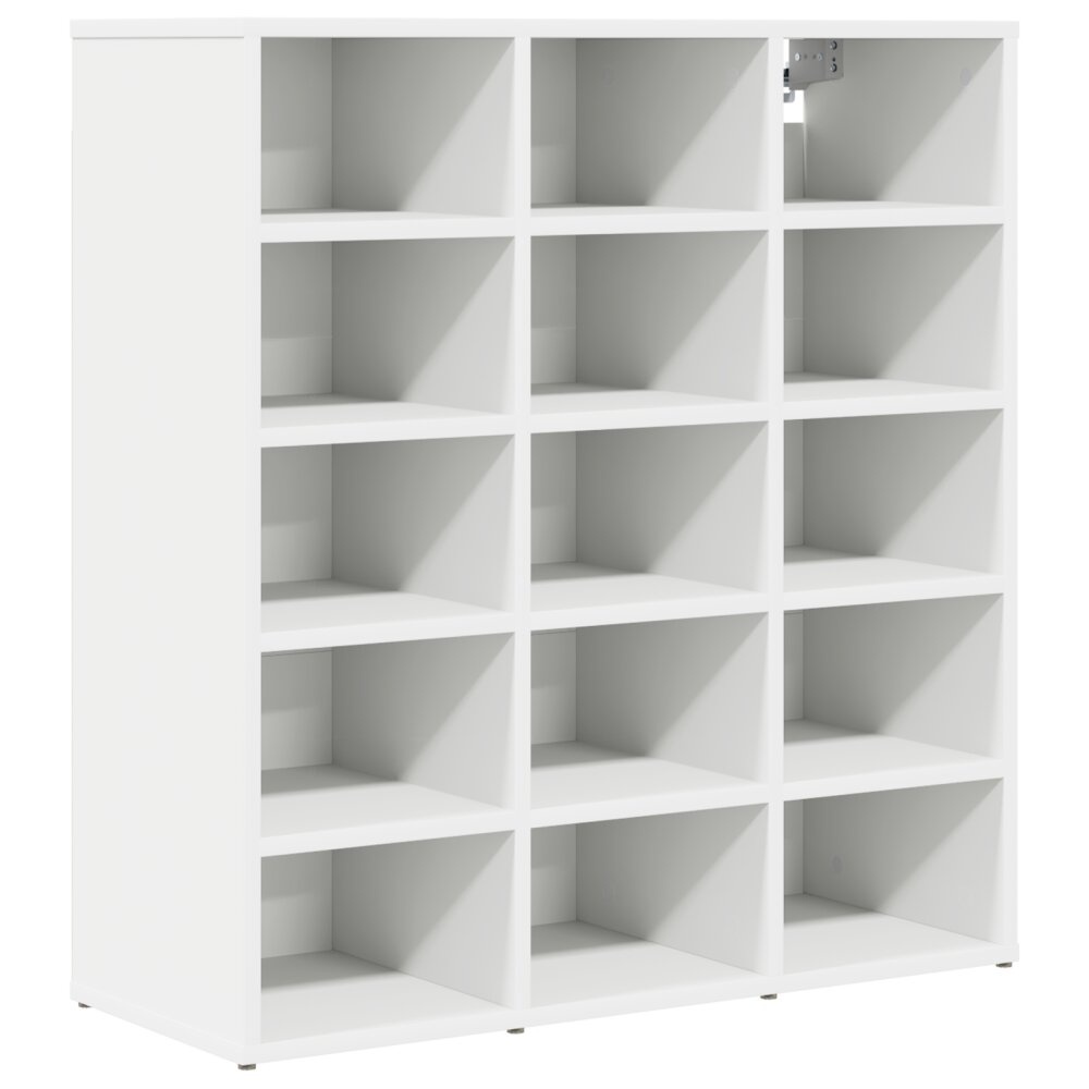 VidaXL Schoenenkast met plank met opslag Wit 103x30x51 cm Bewerkt hout