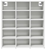 VidaXL Schoenenkast met plank met opslag Wit 103x30x51 cm Bewerkt hout