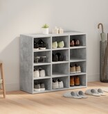 VidaXL Schoenenkast met plank Betongrijs 103x30x51 cm Bewerkt hout