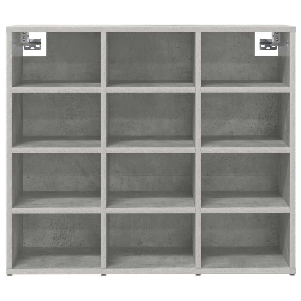 VidaXL Schoenenkast met plank Betongrijs 103x30x51 cm Bewerkt hout